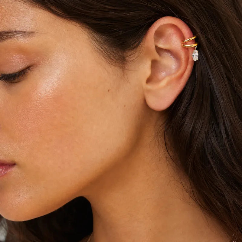 Pristine Ear Cuff Earrings (Marquise)