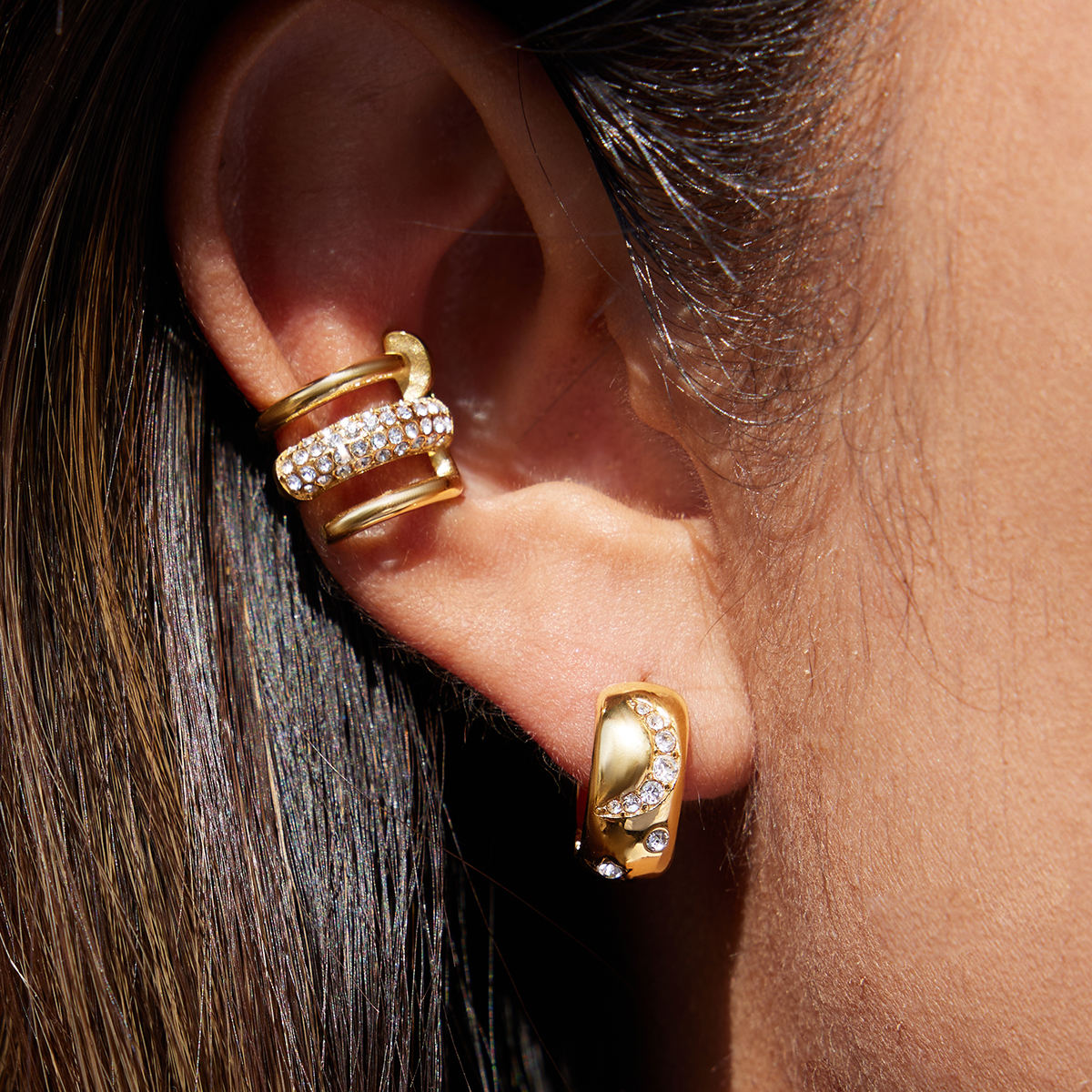 Tiara Ear Cuff Earrings