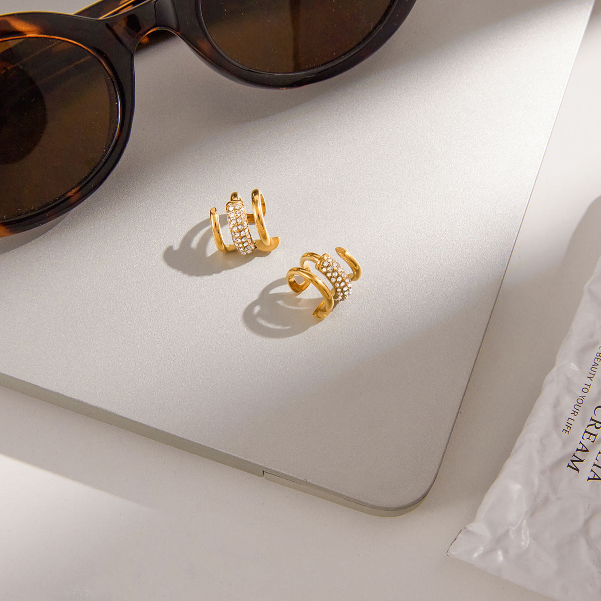 Tiara Ear Cuff Earrings