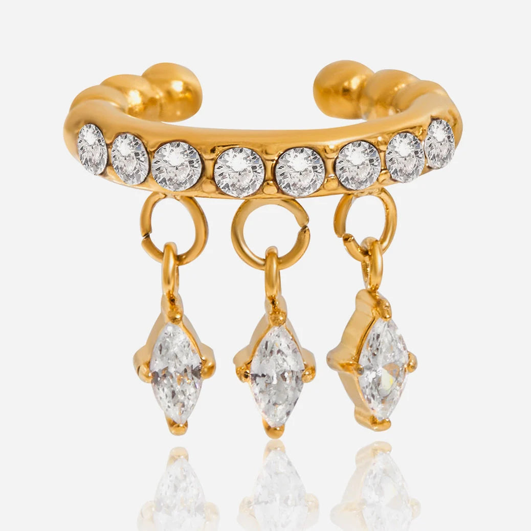 Vogue Ear Cuff Earrings -Single (Gold)