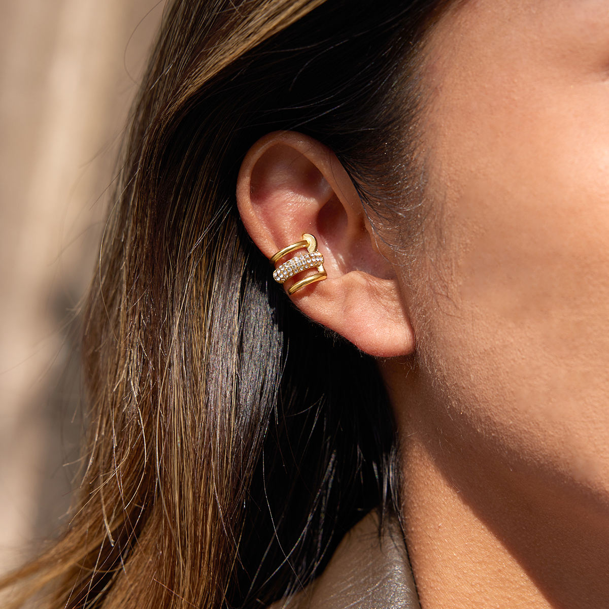 Tiara Ear Cuff Earrings