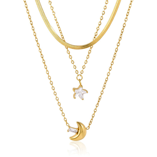 Stargaze Triple Layer Necklace