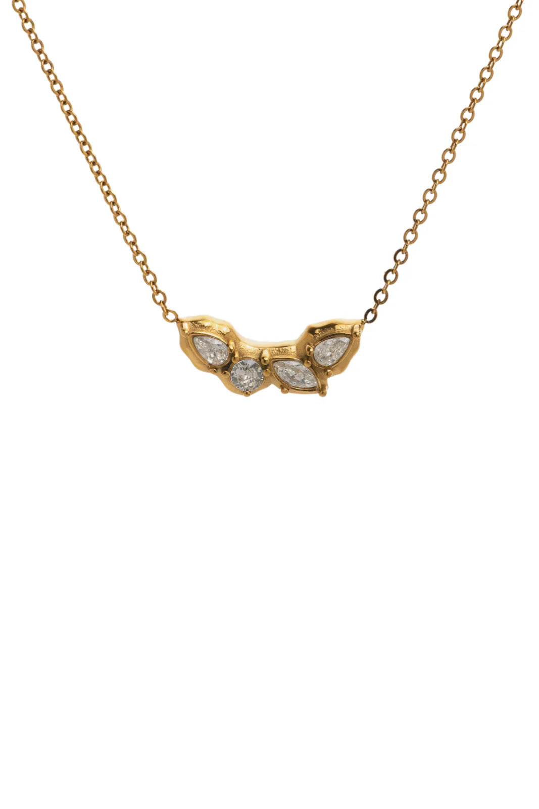 Golden Cluster Necklace