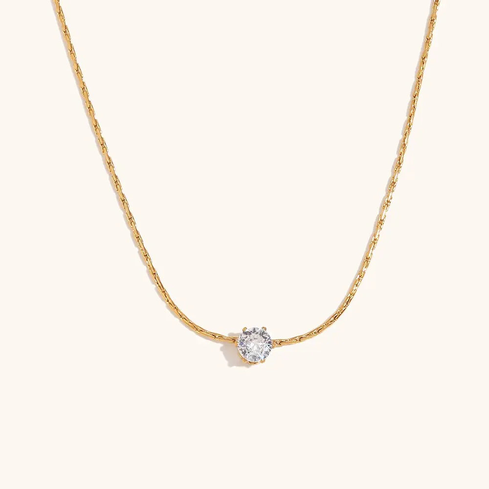 Iris Solitaire Necklace