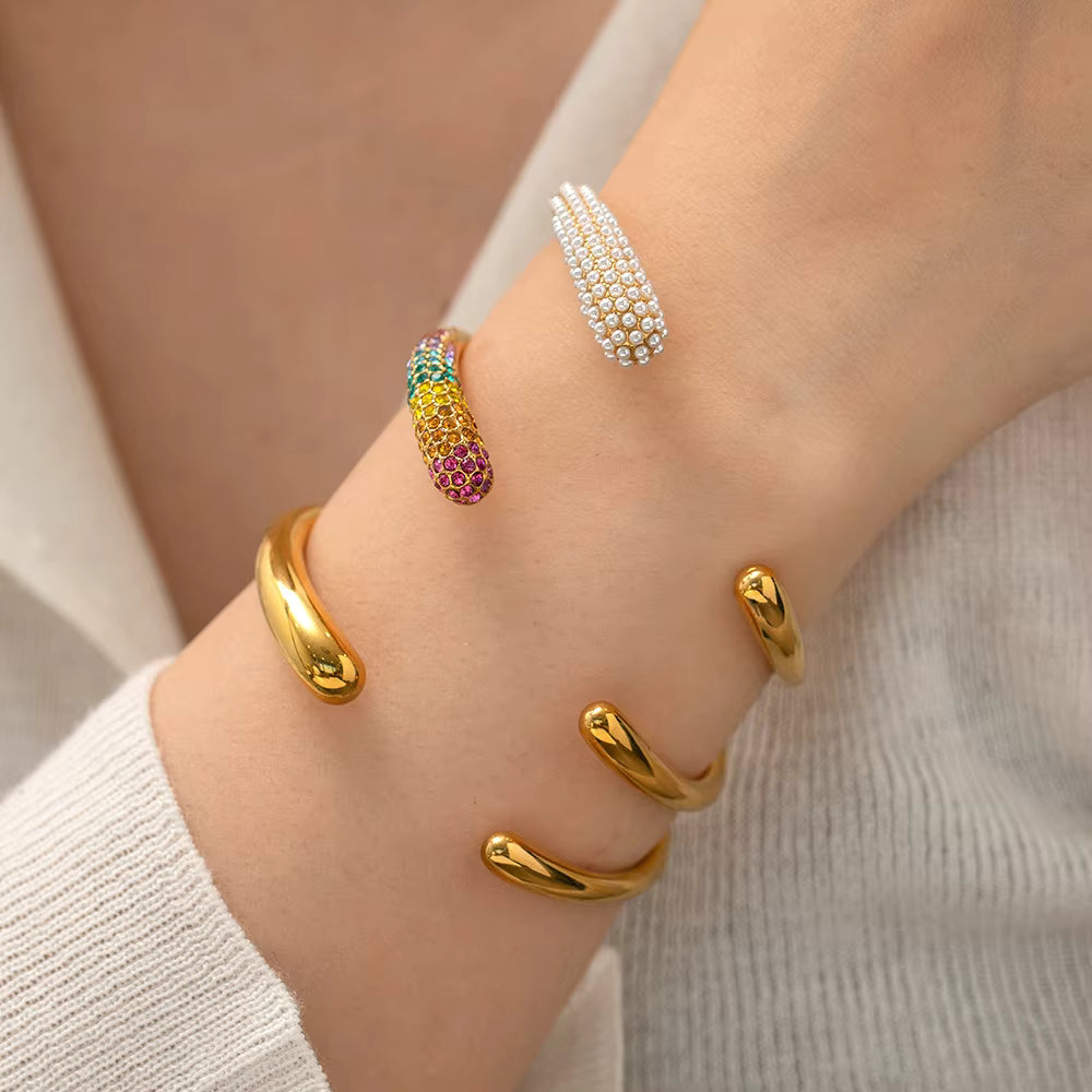 Diva Pearl Cuff Bracelet