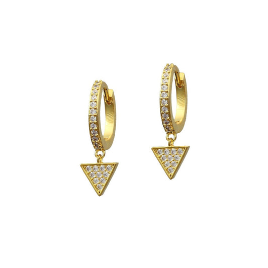 Bermuda Studded Huggies Earrings
