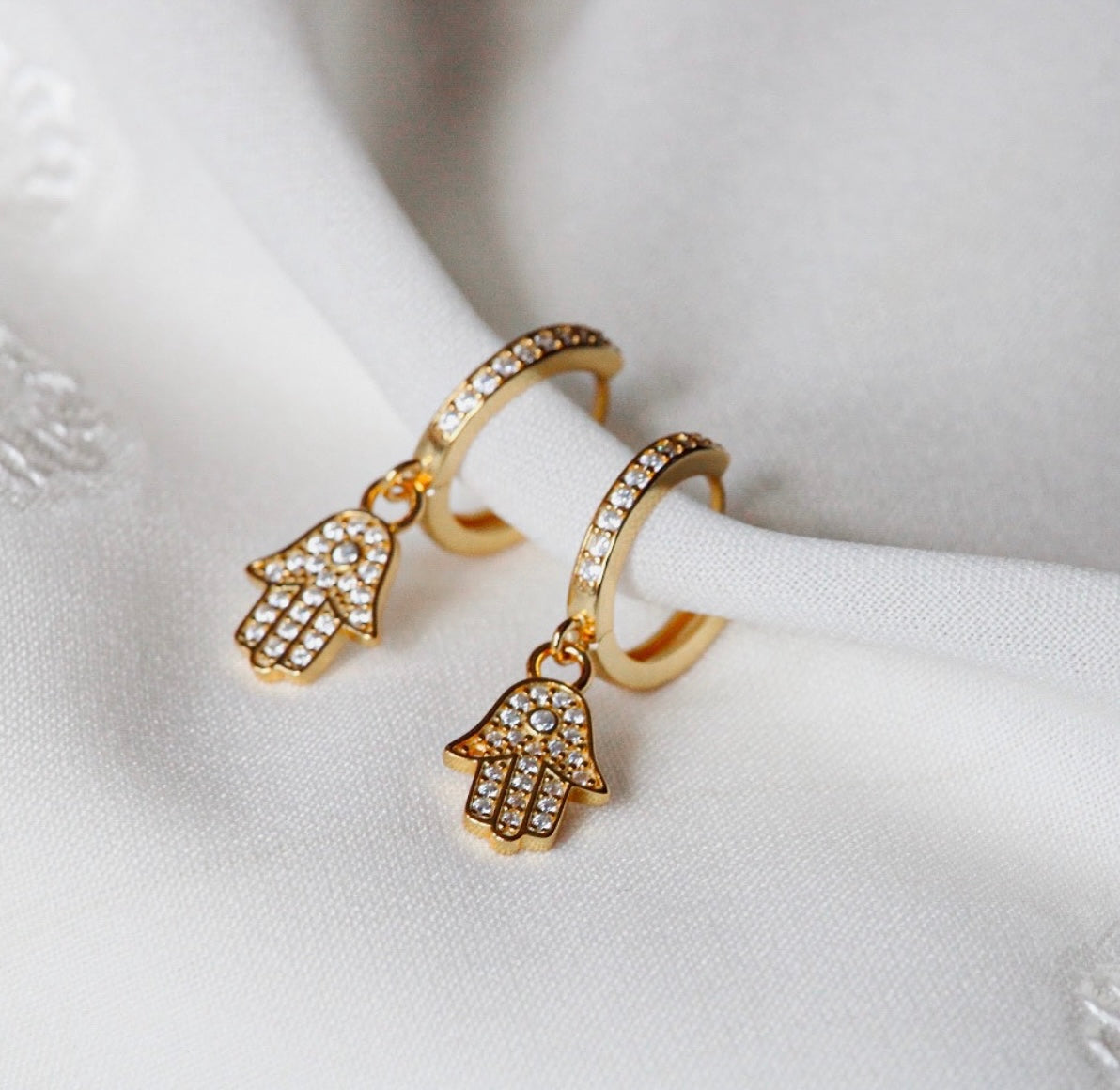 Humility Studded Huggies Earrings