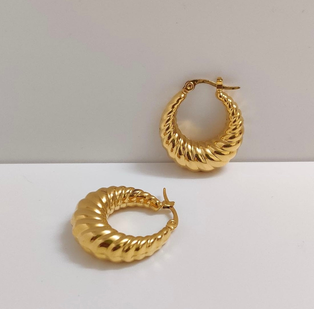 French Pastry Hoop Earrings