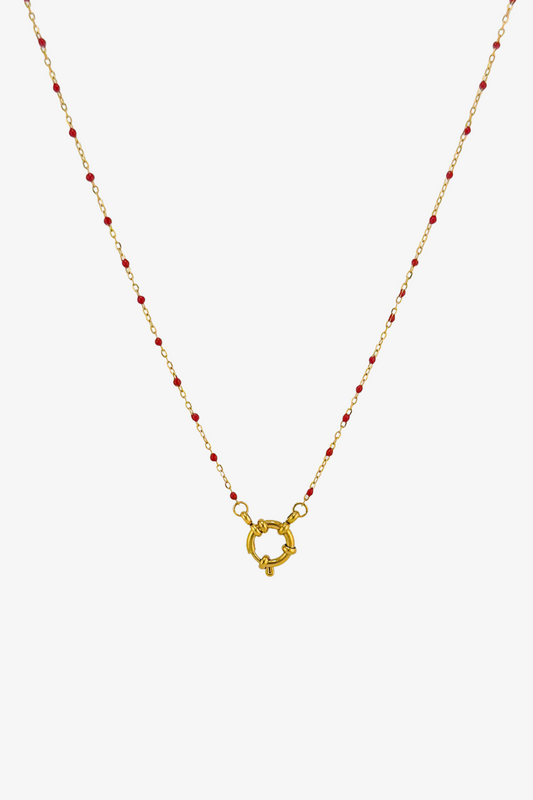 Cleo Necklace (Red)