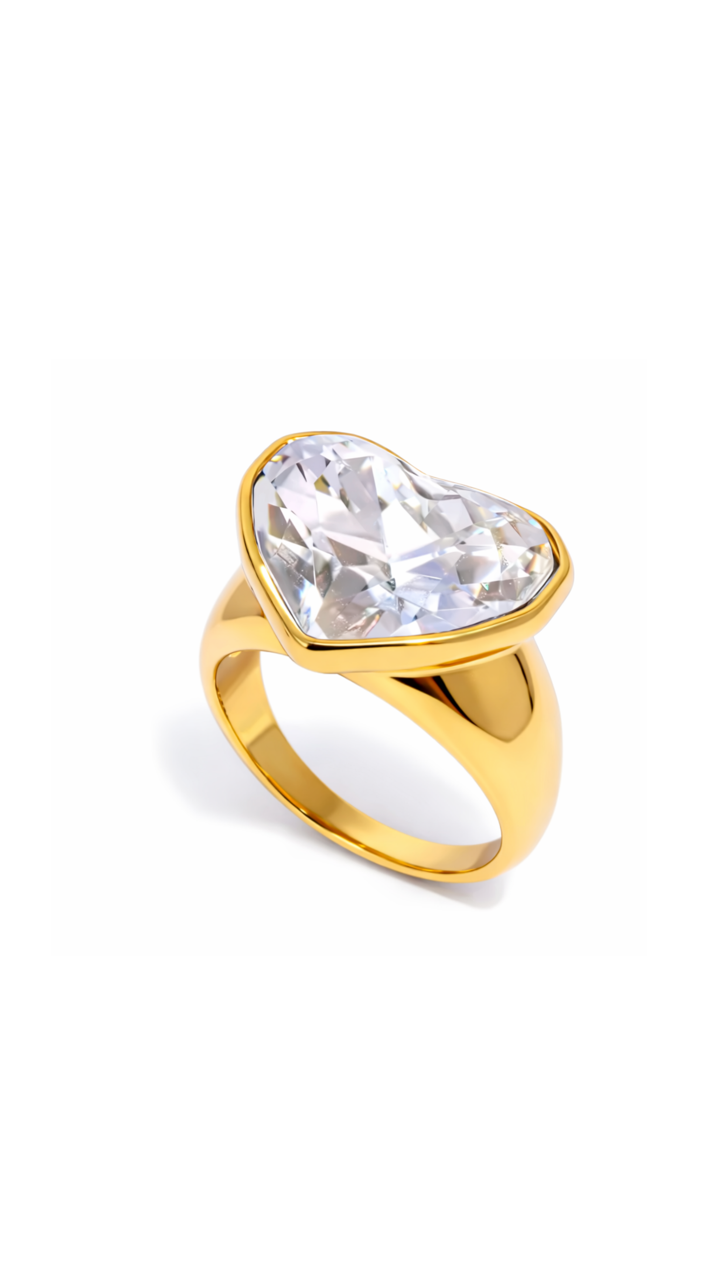 LOVE Oversized Ring (White)