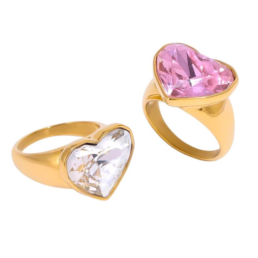 LOVE Oversized Ring (White)