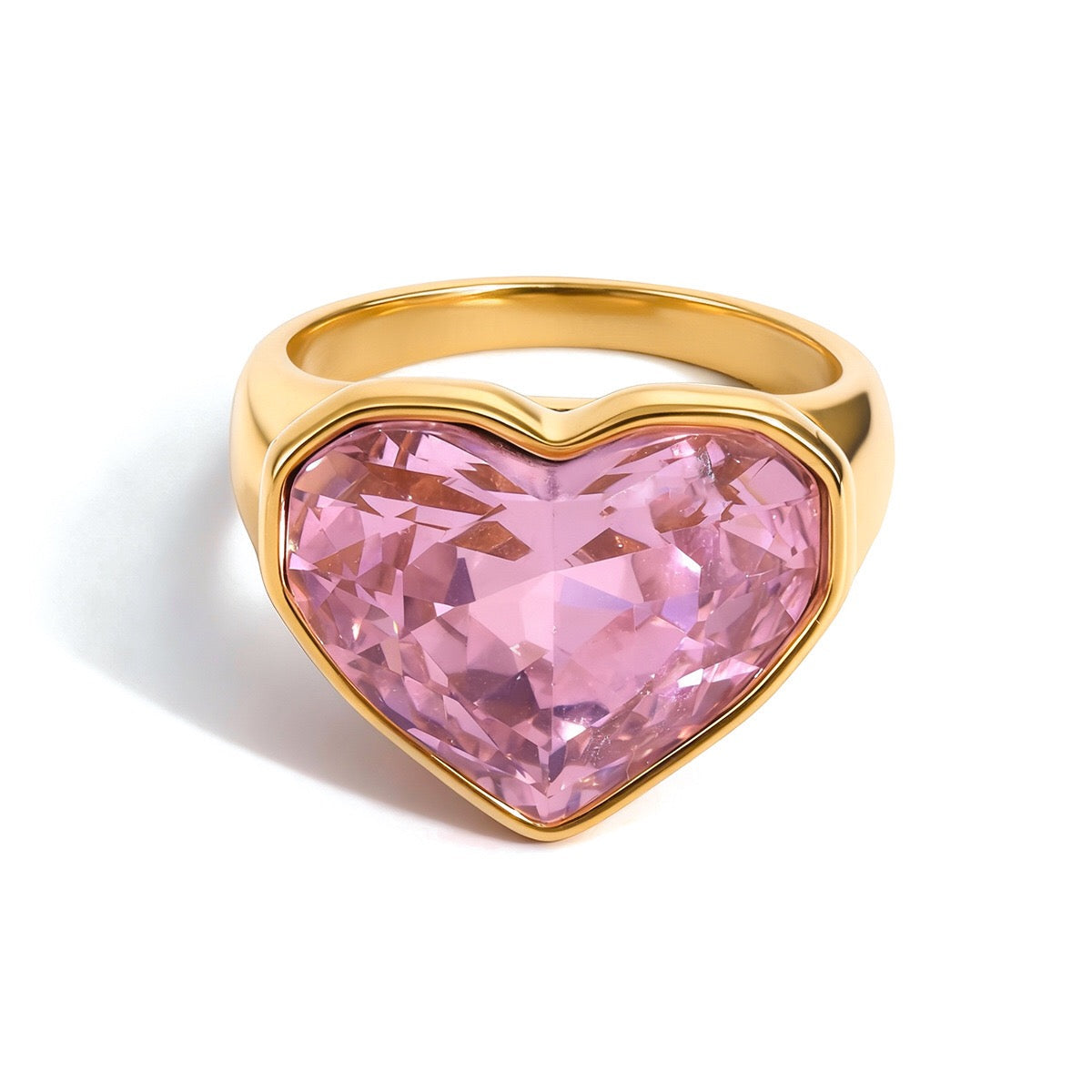 LOVE Oversized Ring (Pink)