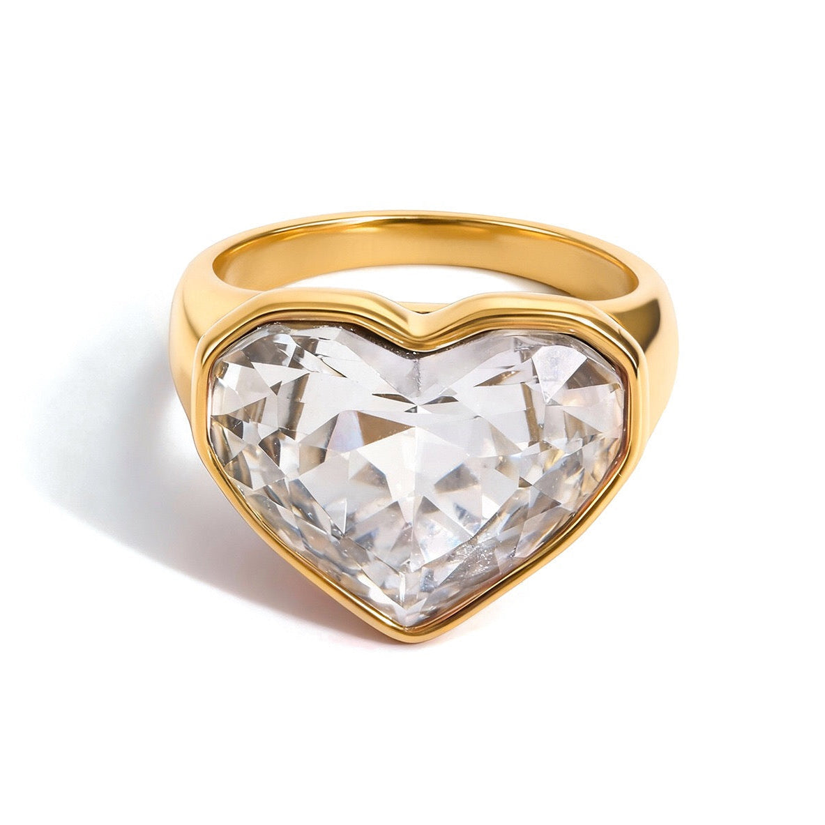 LOVE Oversized Ring (White)
