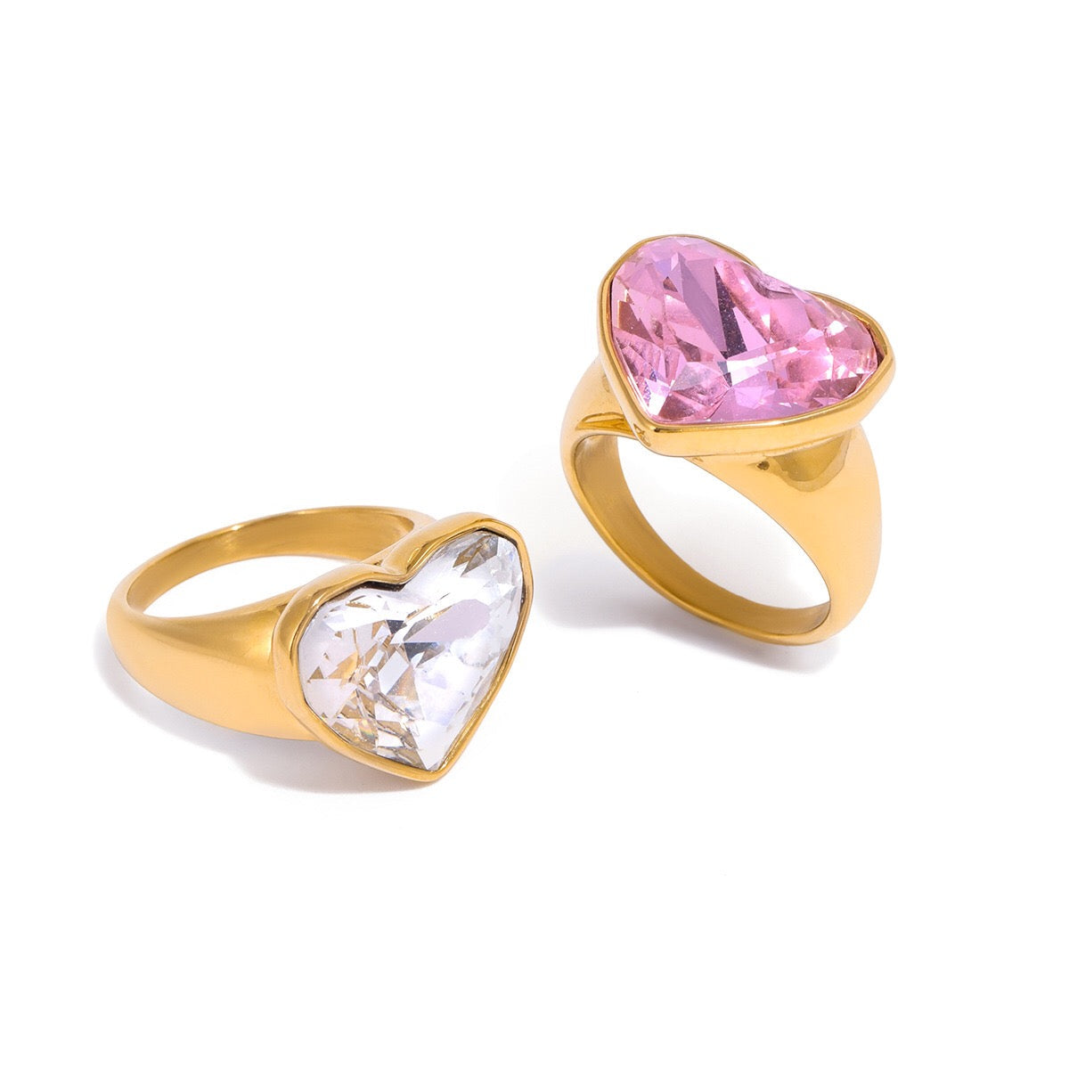 LOVE Oversized Ring (White)