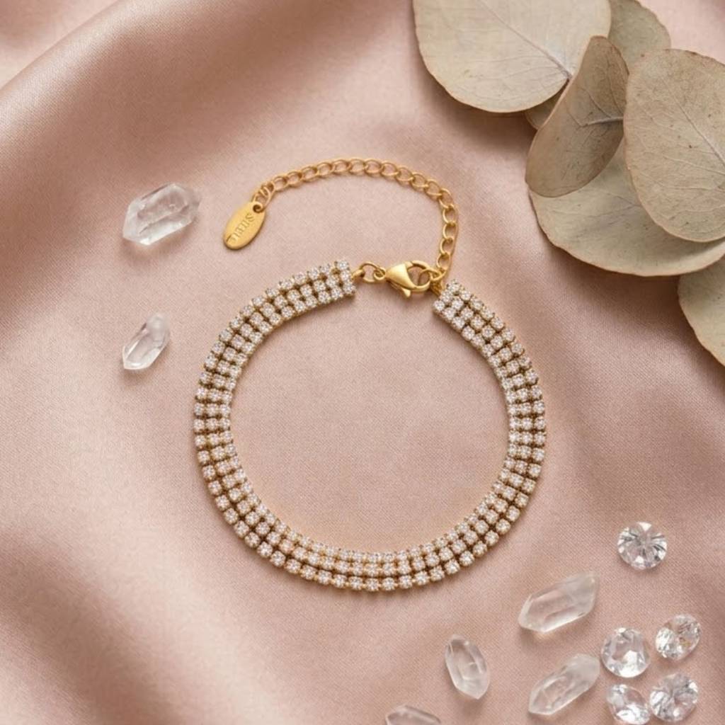 Alora Triple layer Tennis Bracelet