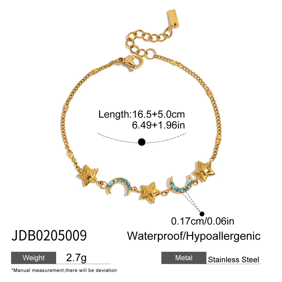 Luna Twilight Bracelet (Aquamarine)