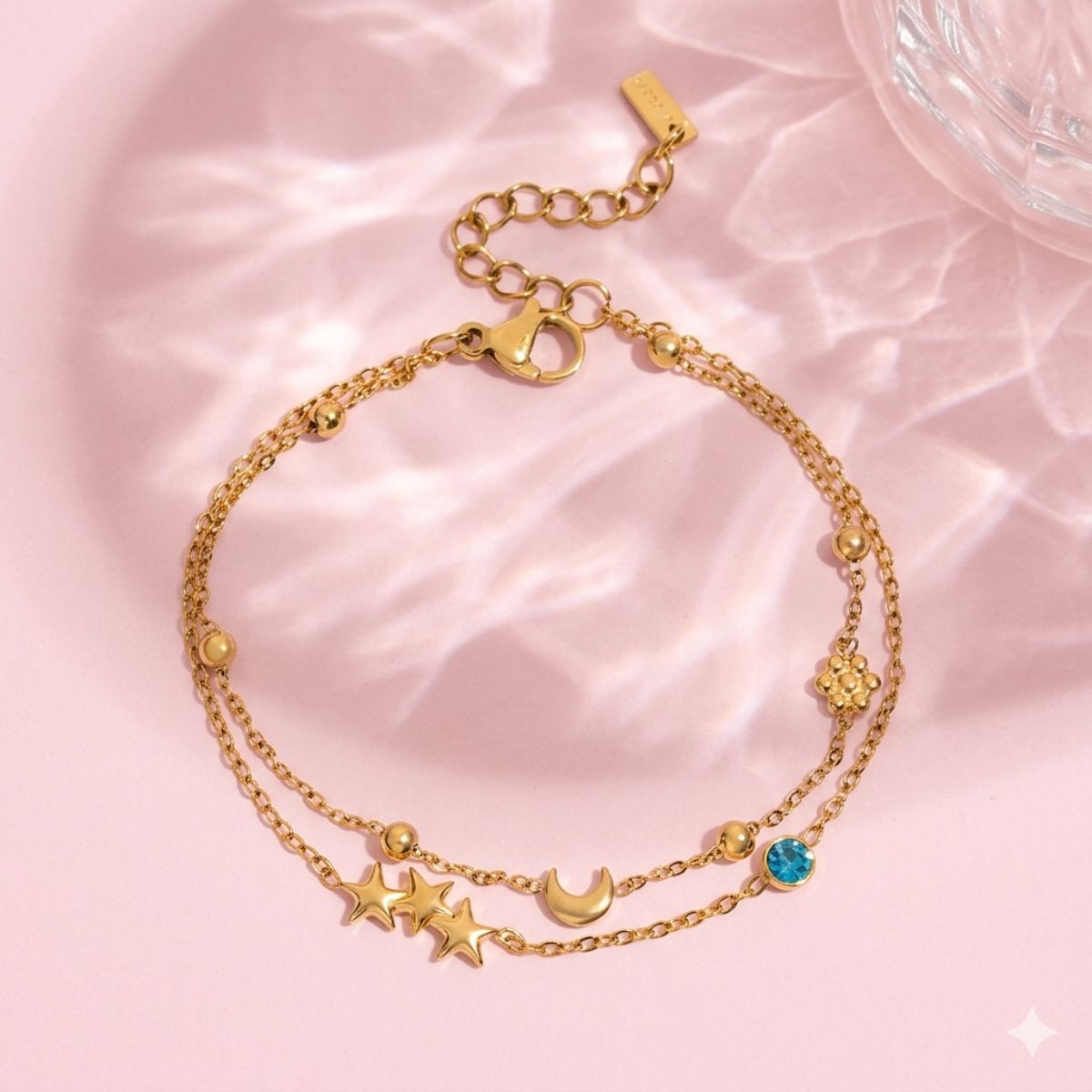 Luna Night sky Bracelet (Aquamarine)