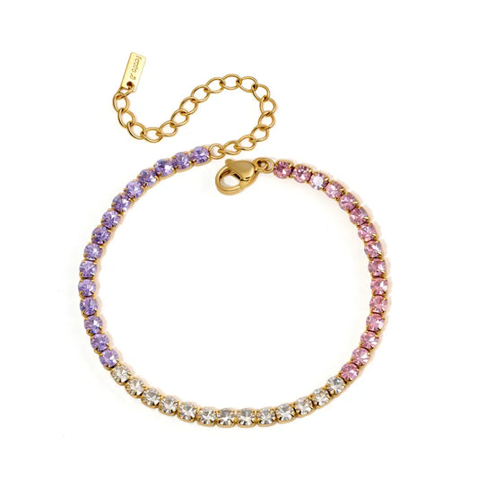 Alora Diamond Tennis Bracelet (Multicolour)