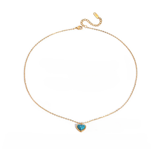 Turquoise Heart Necklace