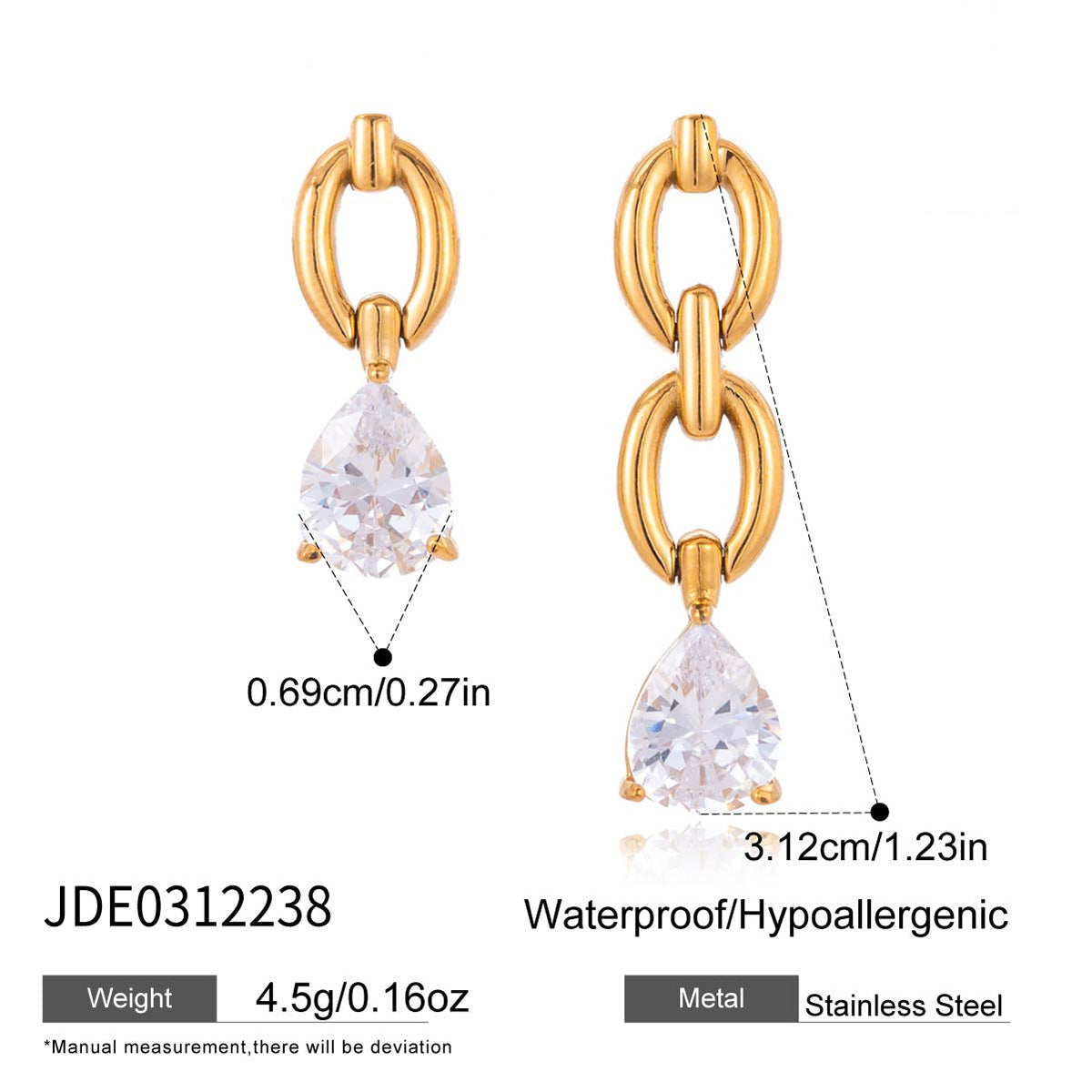 Dahlia Earrings (Gold)