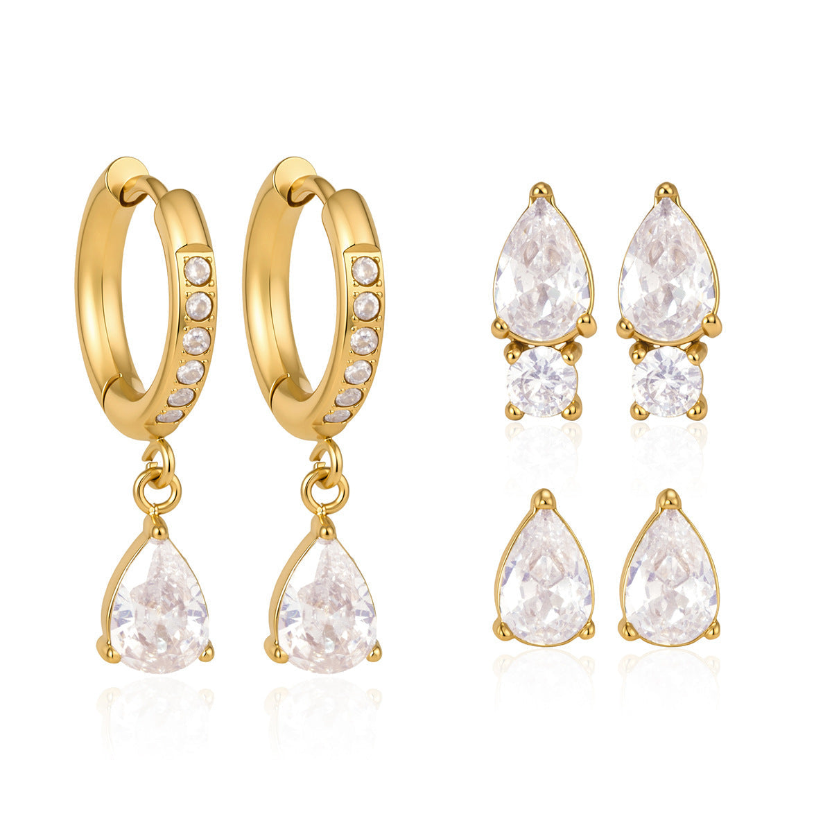Markle Earrings (Set of 3 pairs)