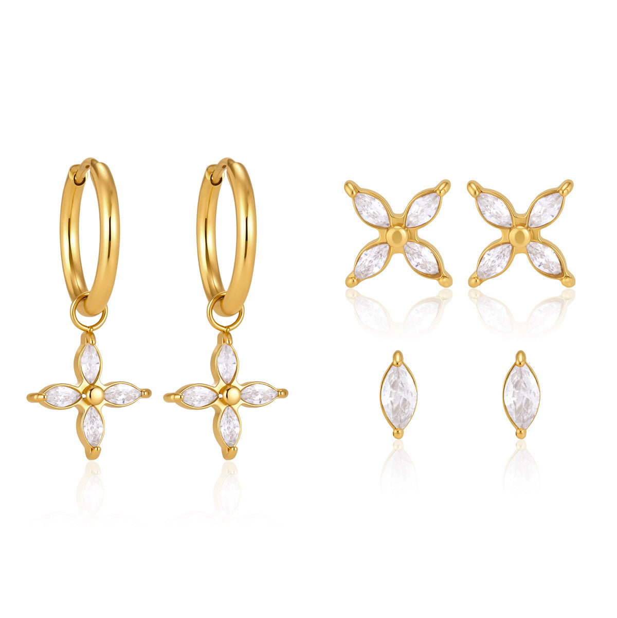 Elizabeth Earrings (Set of 3 pairs)