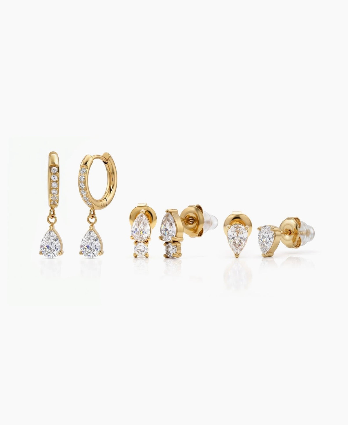 Markle Pear Cut Drop Earrings
