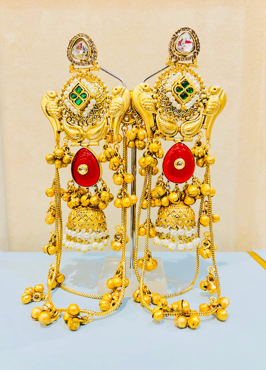 Ila Kashmiri Jhumkaa with Kaanchain