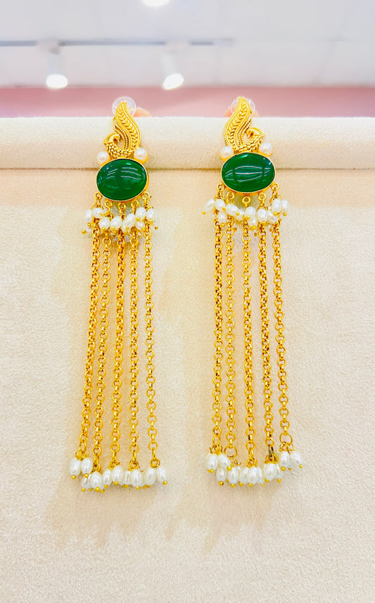 Diya Kashmiri Jhumkaa (Green)