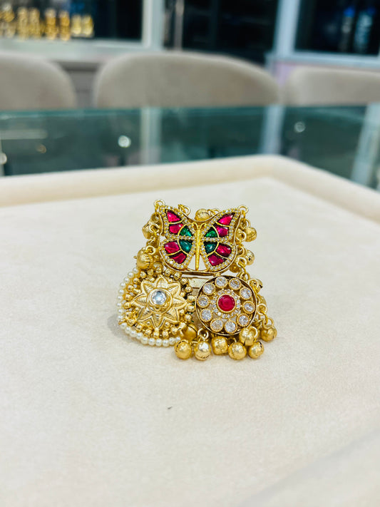Tara Kashmiri Ring (Red)