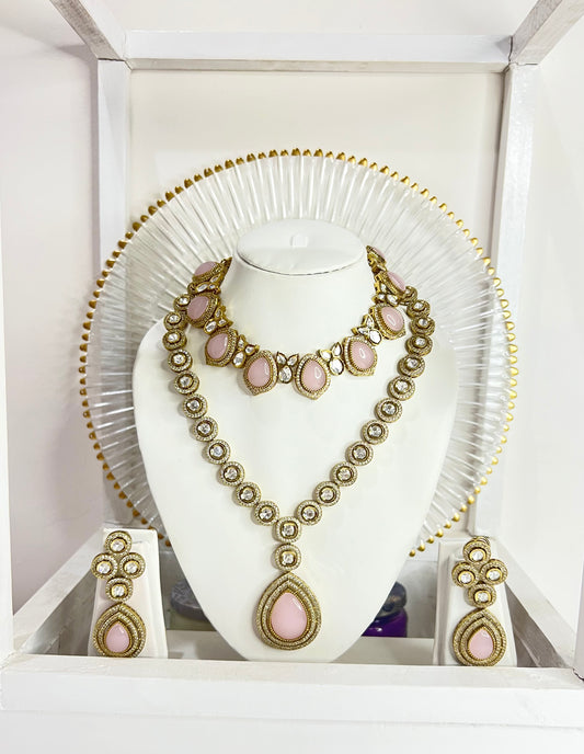 Splendour Polki Set with Earrings