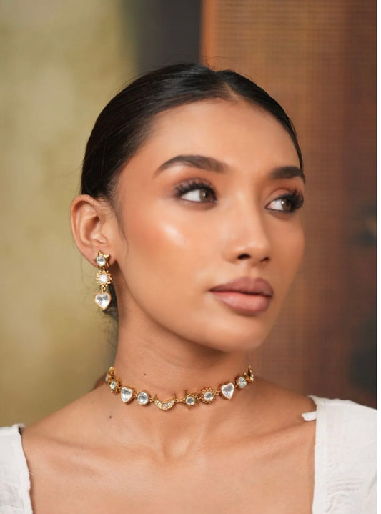 Night Sky Polki Choker Set