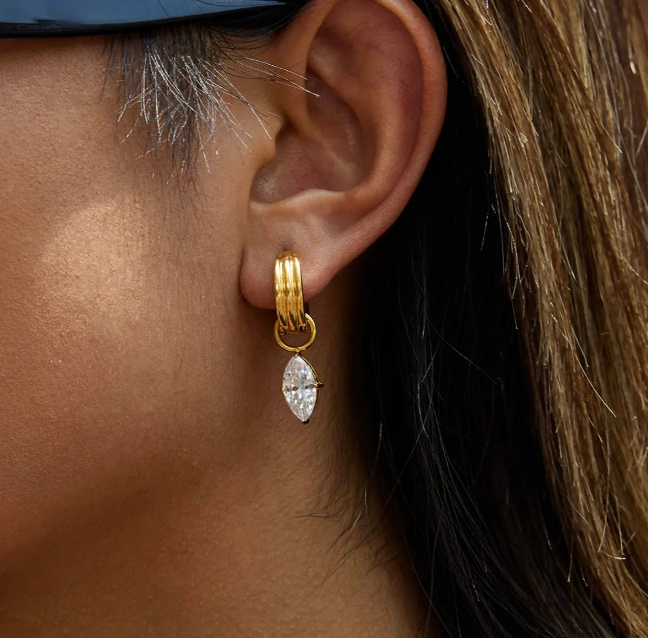 Odette Diamond Drop Earrings