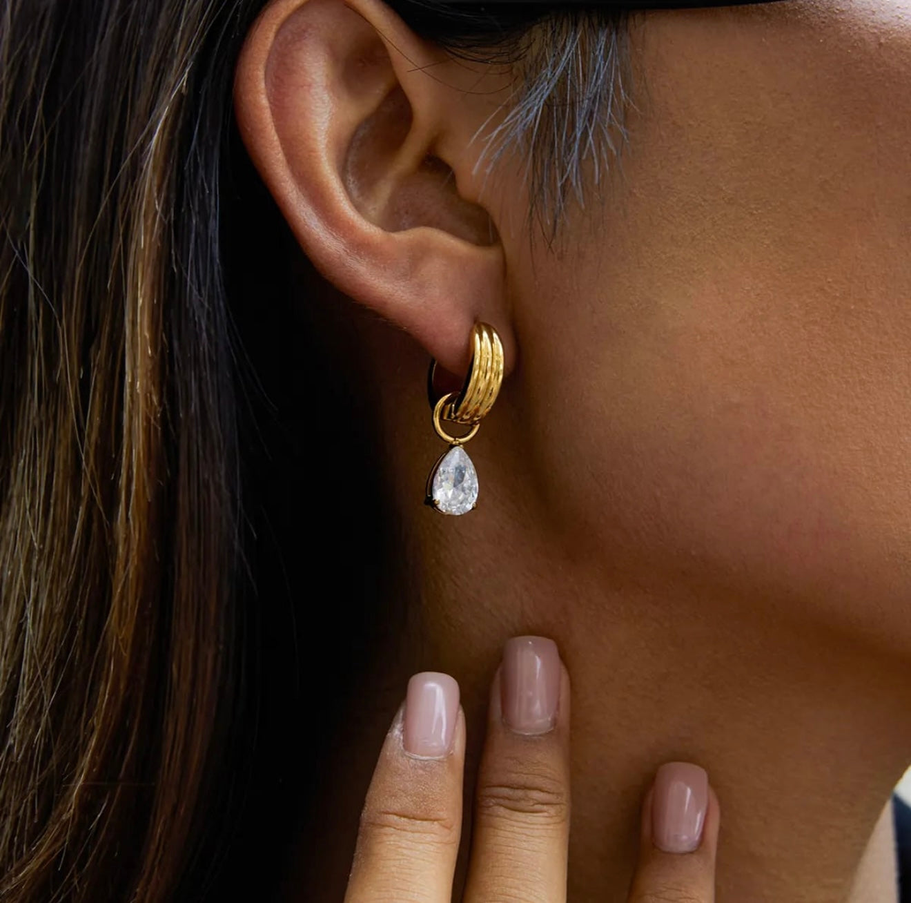 Odette Diamond Drop Earrings