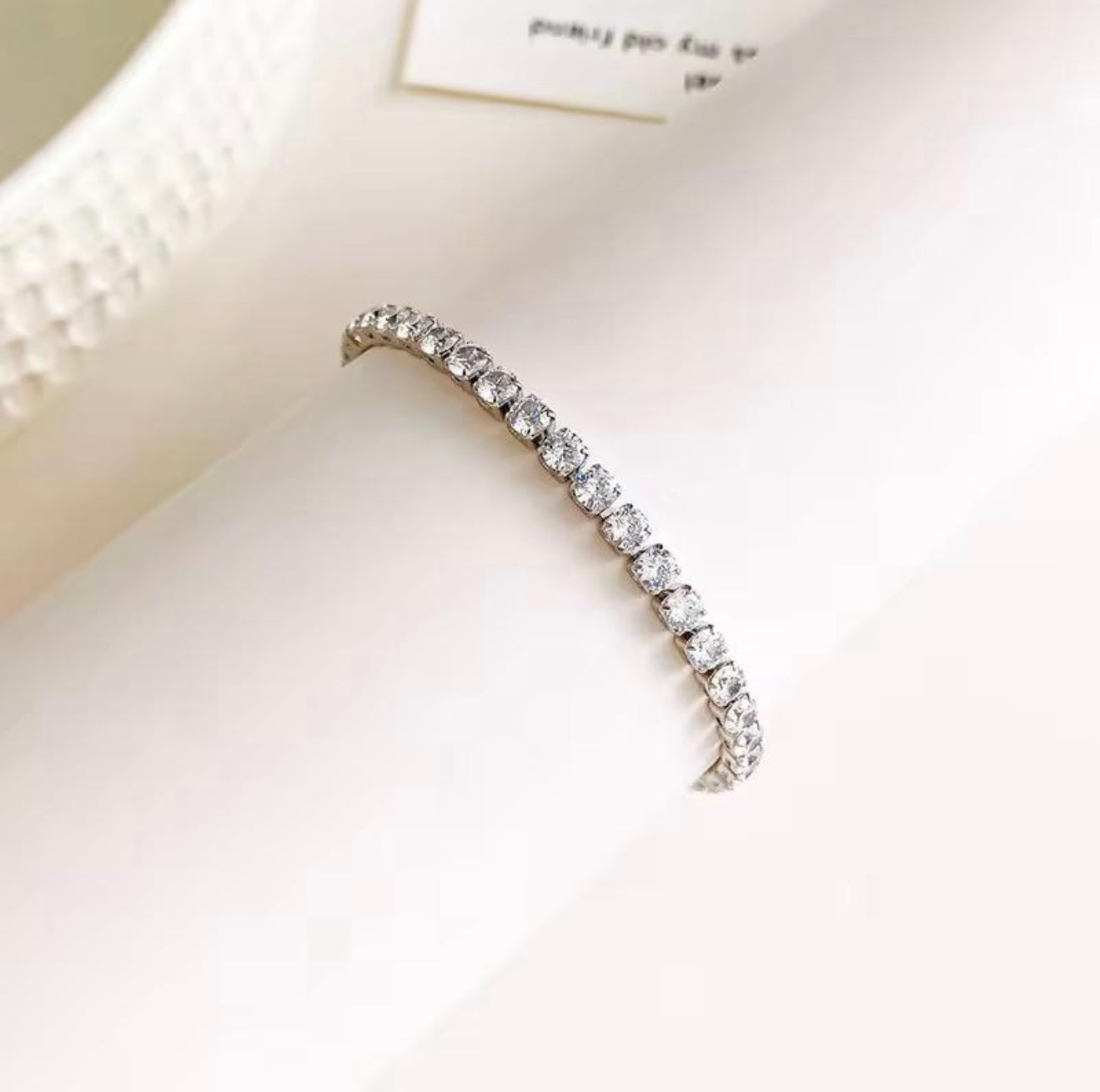 Adore Diamond Tennis Bracelet (Silver)