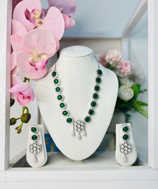 Margaret Diamond Set with Earrings