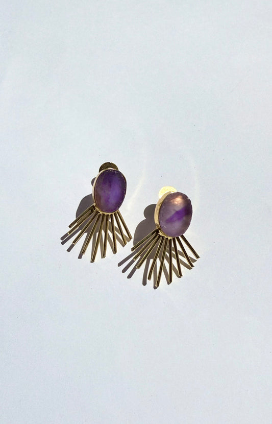 Rays Earrings (Lavender)