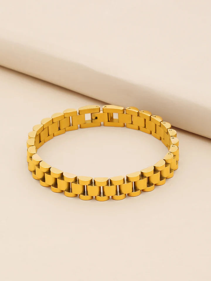 Watch Strap Bracelet (Gold)