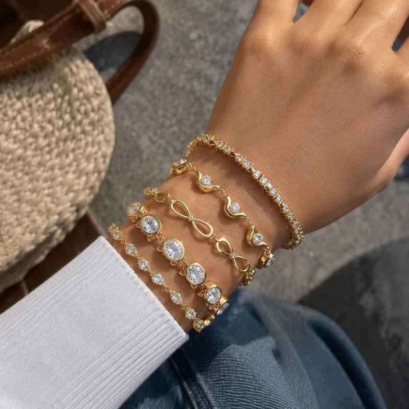 Viola Tennis Bracelet