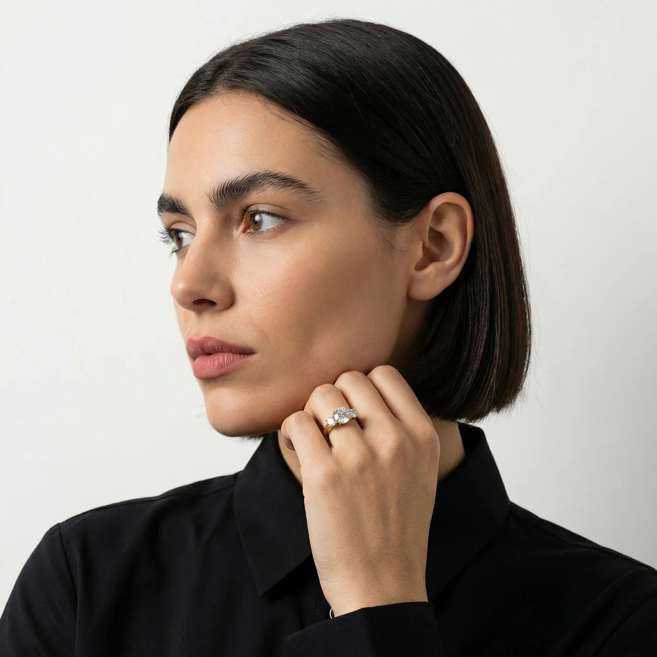 Triple Solitaire Ring