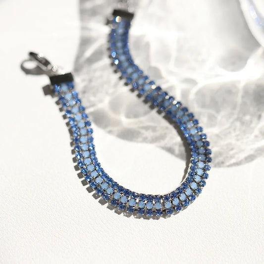 Ocean Tennis Bracelet (Silver)