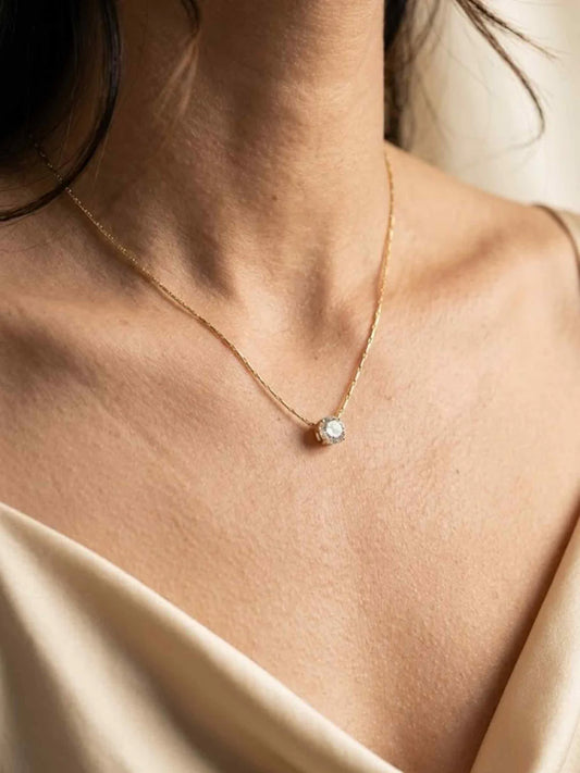 Iris Solitaire Necklace