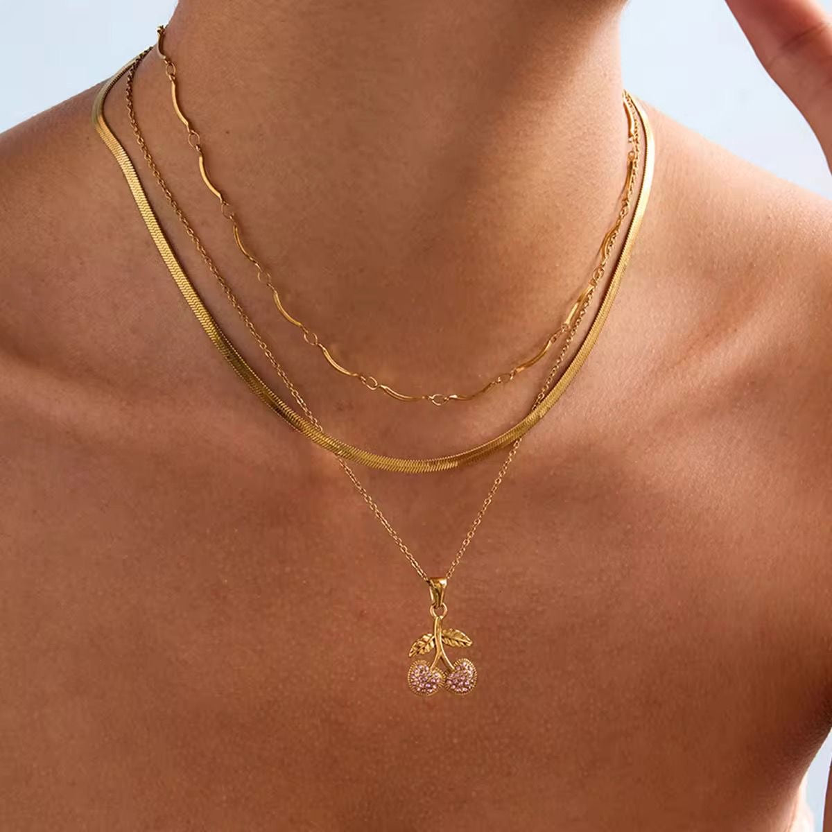 Camila Cherry Charm Necklace