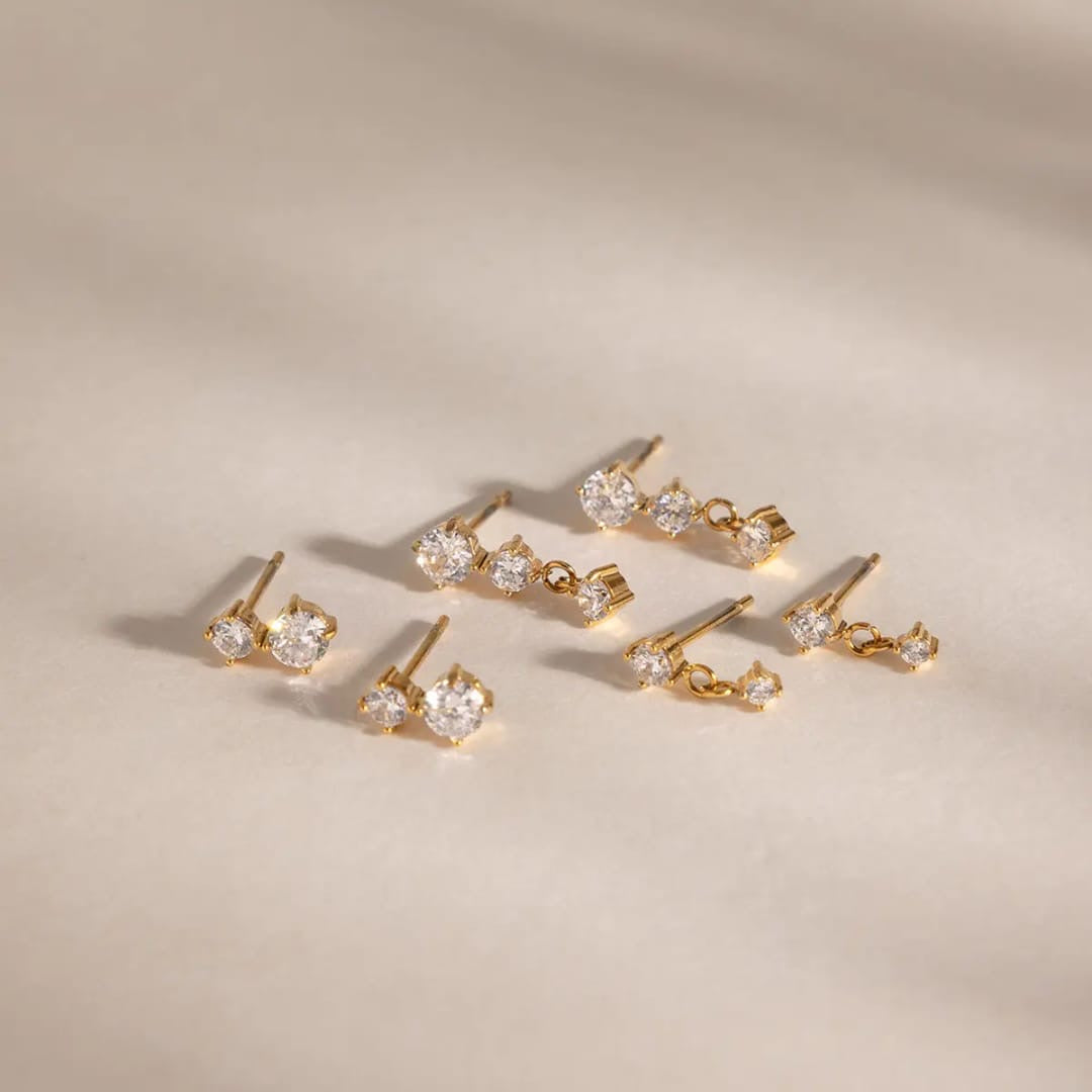 Isabelle Earrings (Set of 3 pairs)