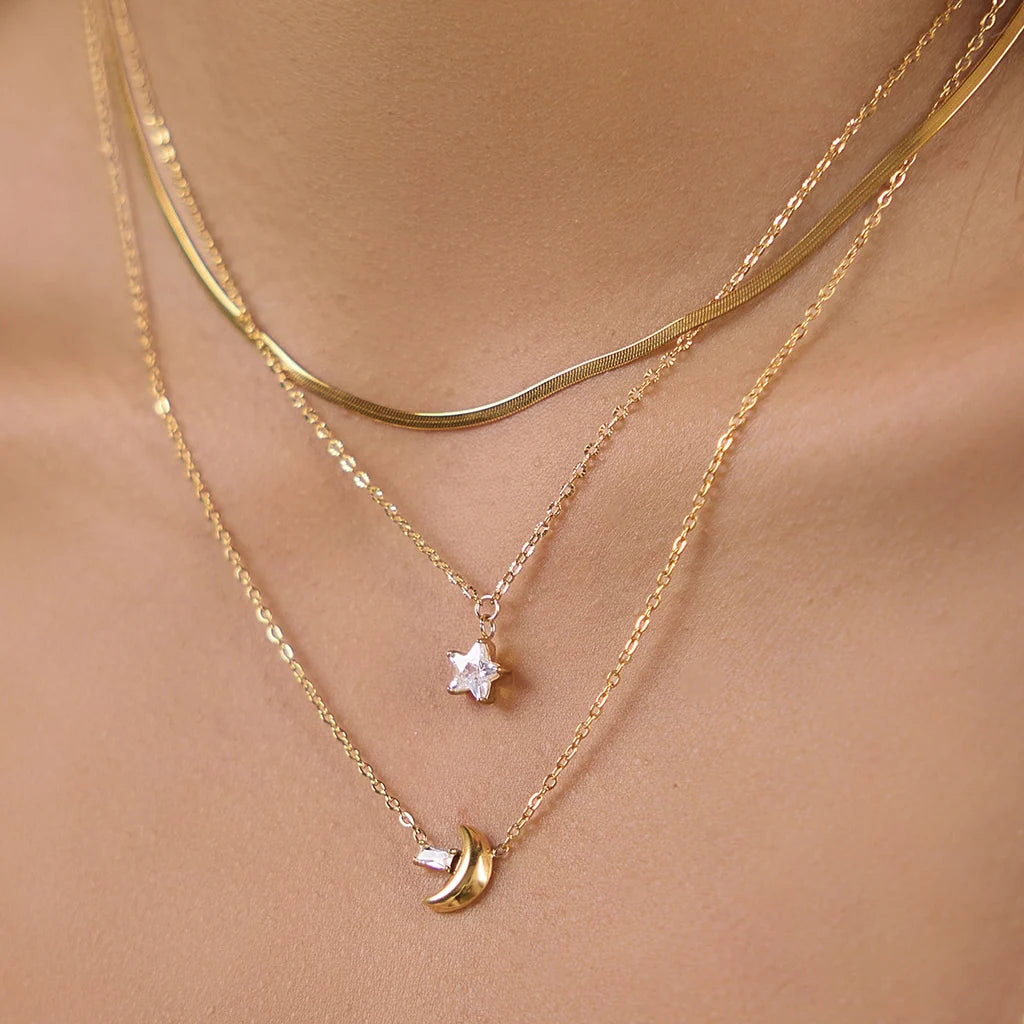 Stargaze Triple Layer Necklace