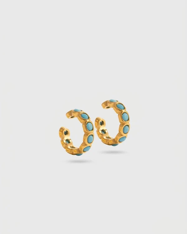 Ezra Turquoise Ear Cuff Earrings