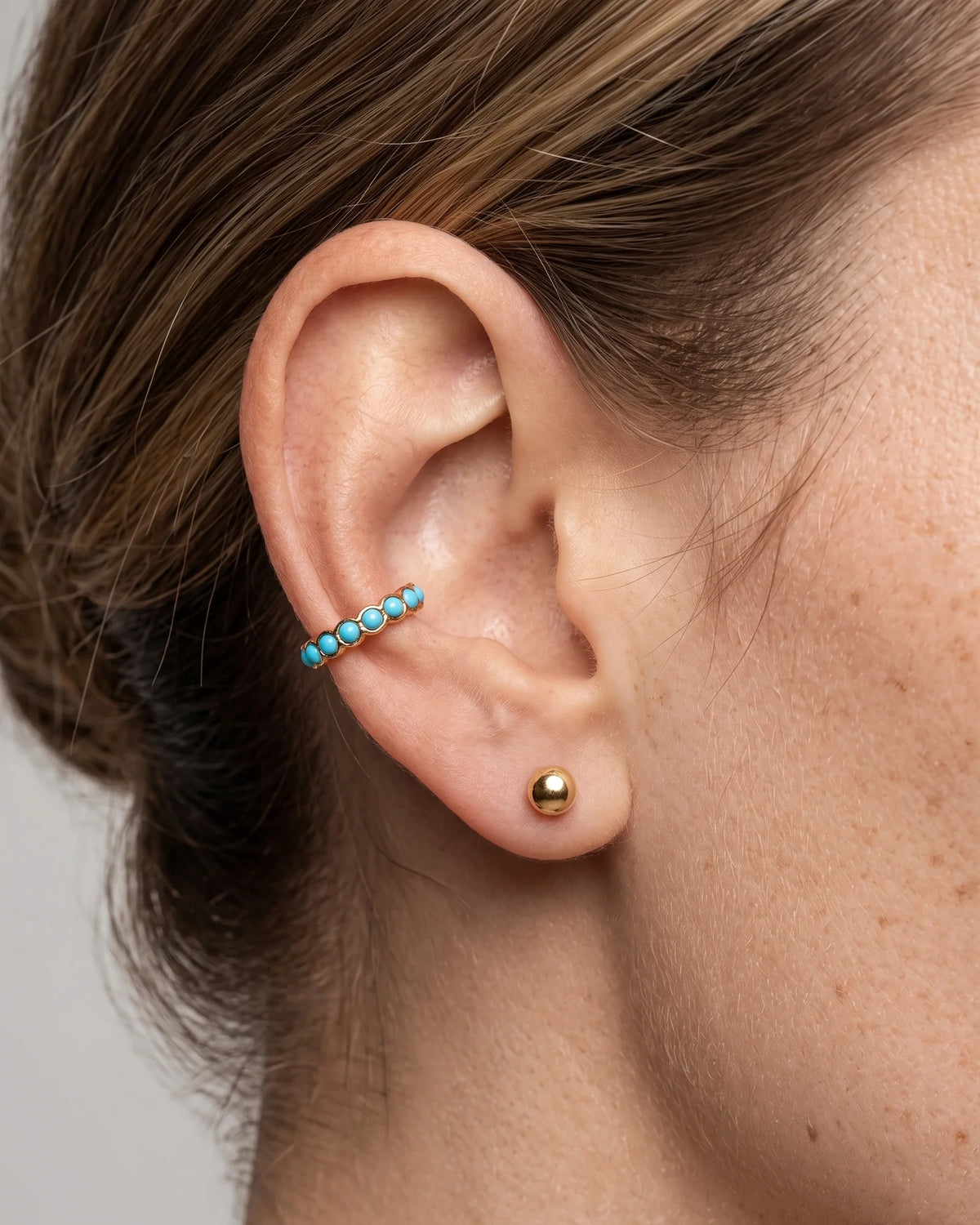 Ezra Turquoise Ear Cuff Earrings