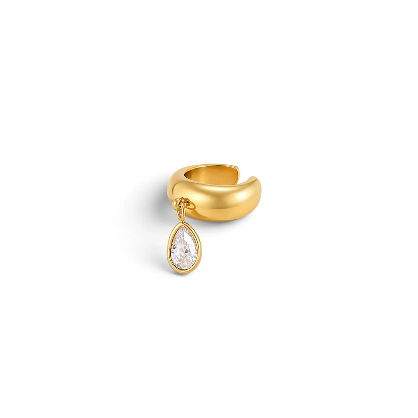 Charm Ear Cuff Earrings (Pear)