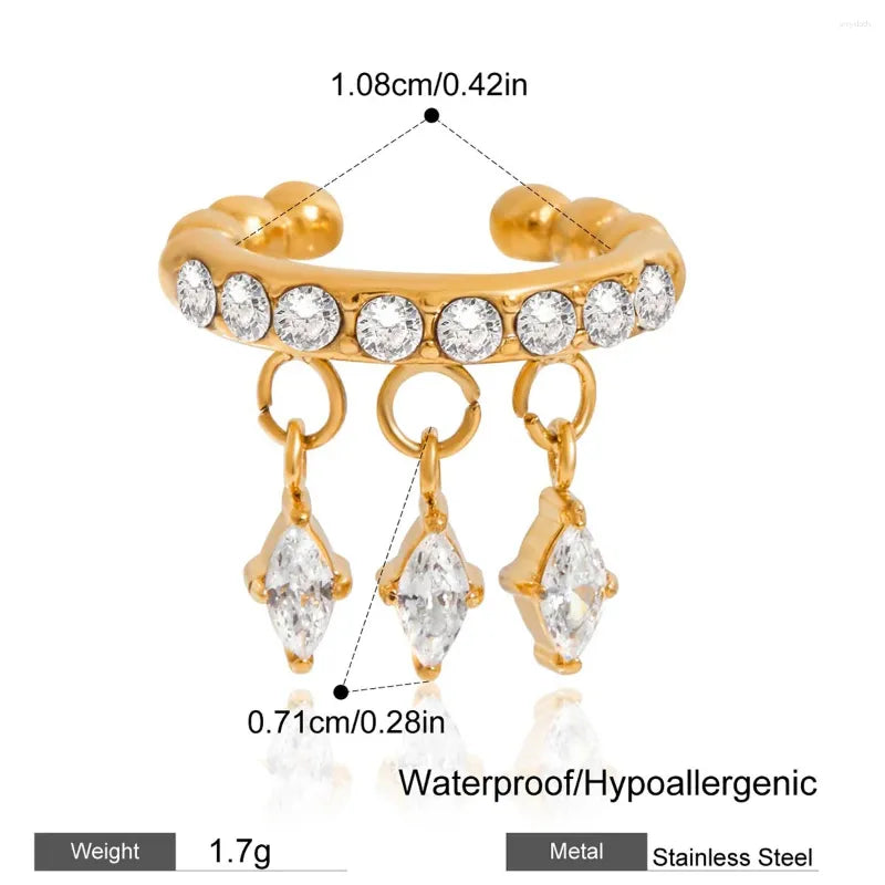 Vogue Ear Cuff Earrings -Single (Gold)
