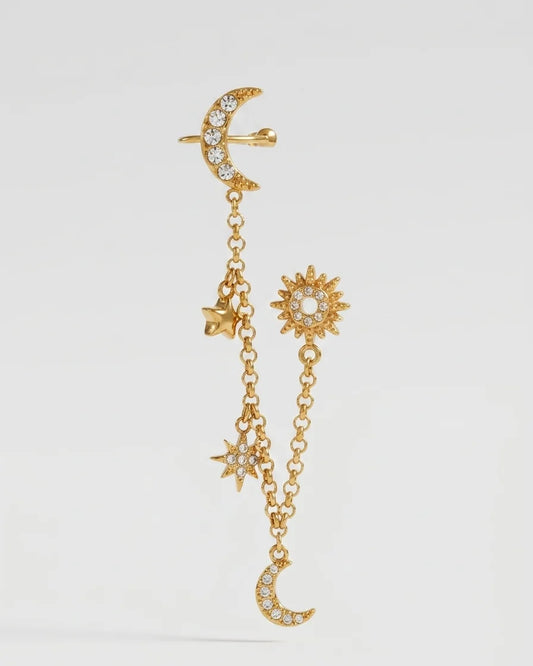 Casandra Cosmic Ear Cuff Earrings (Single)